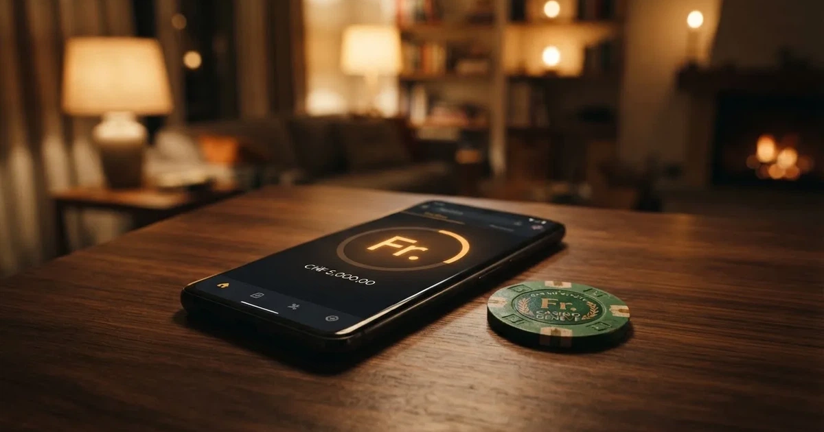 Kartenterminal und Smartphone mit einer ausstehenden Zahlungsbenachrichtigung — 30 franken bonus ohne einzahlung casino
