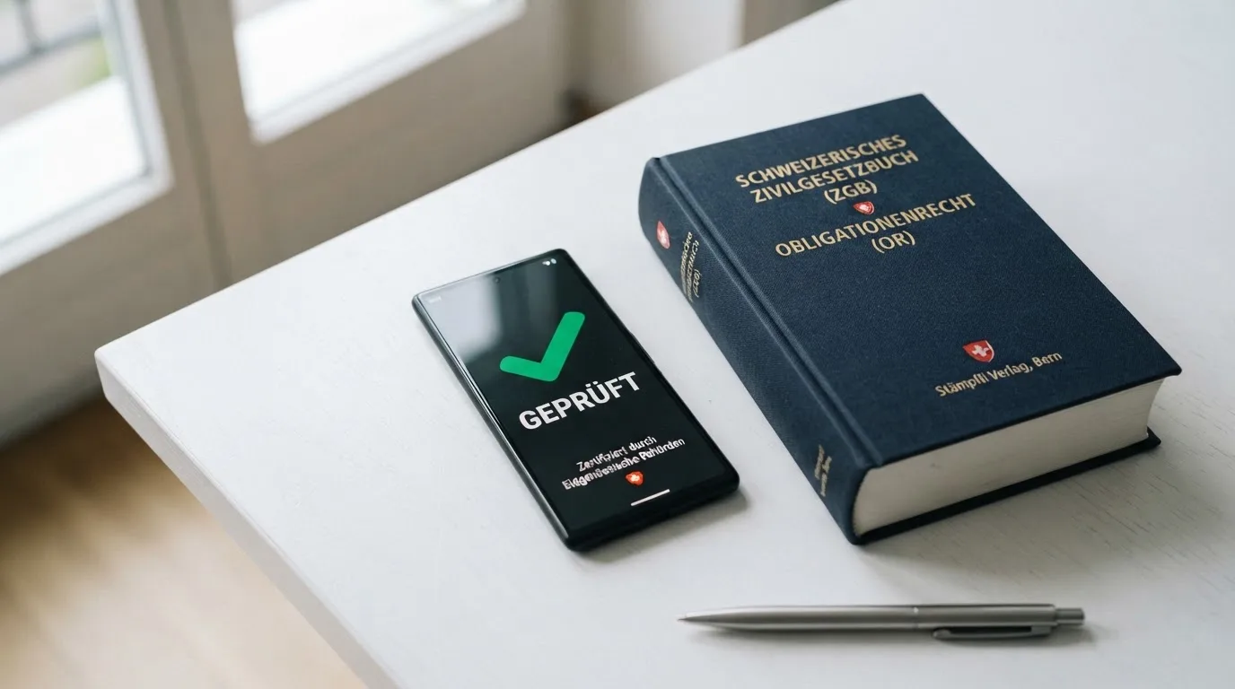 Amtliches Schreiben mit Stempel auf einem Schreibtisch neben einem Gesetzbuch — aviator online casino