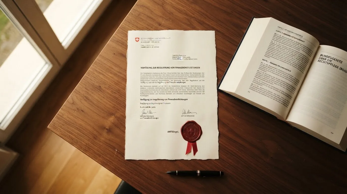 Amtliches Schreiben mit Stempel auf einem Schreibtisch neben einem Gesetzbuch — casino bonus ohne einzahlung