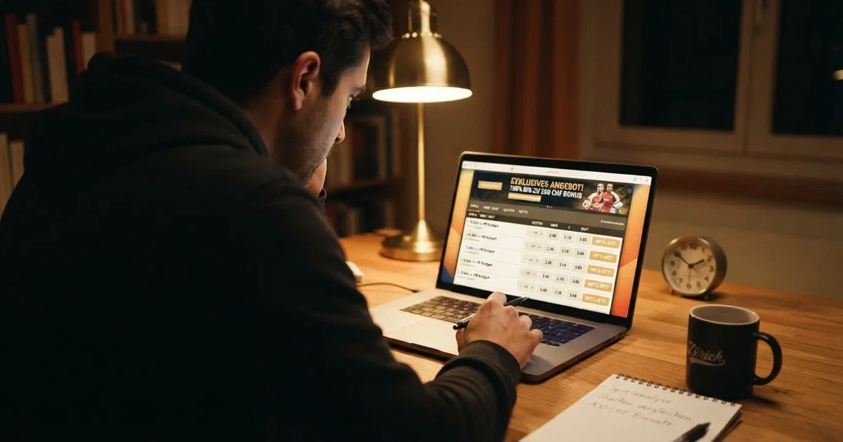 Bildschirm mit Bonusbedingungen, Einsatztabelle und einer Uhr im Hintergrund — online casino mit 100% bonus